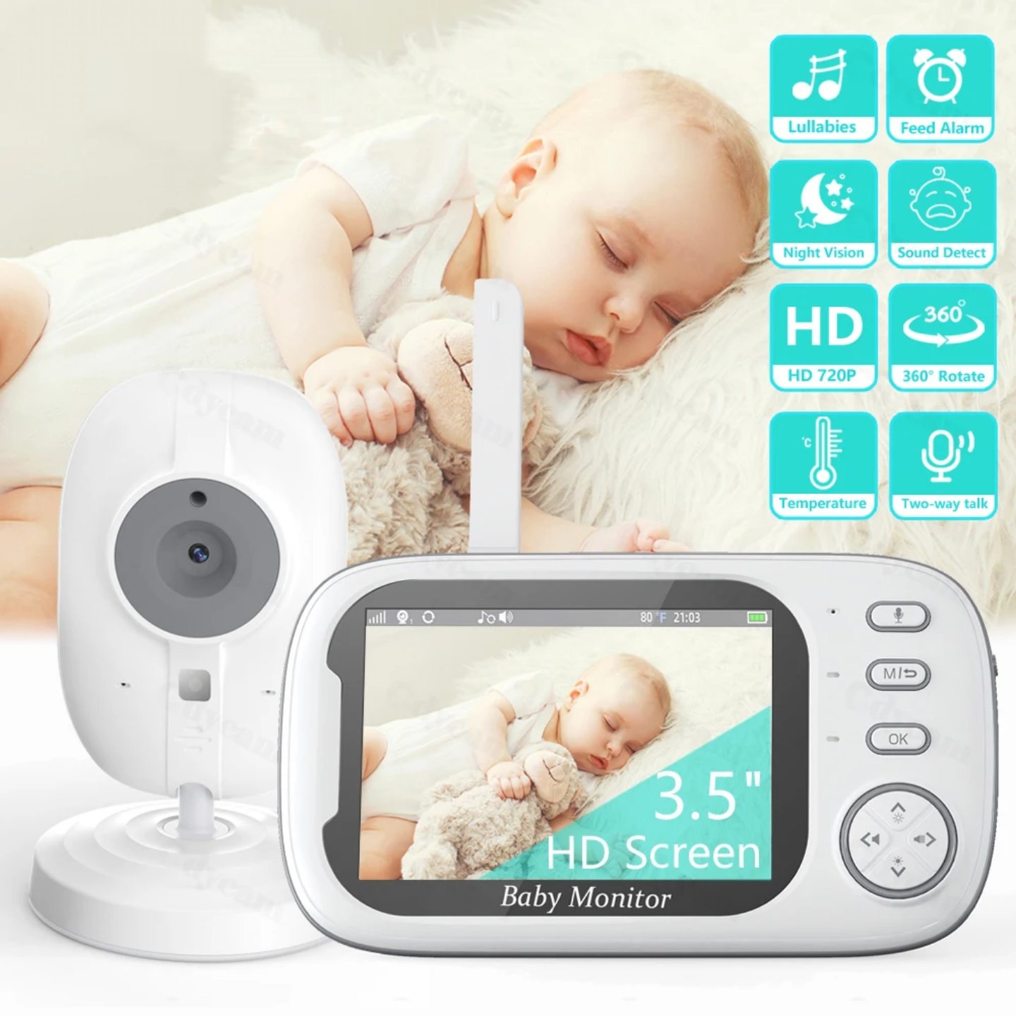 3.5 Inch Wireless Baby Monitor