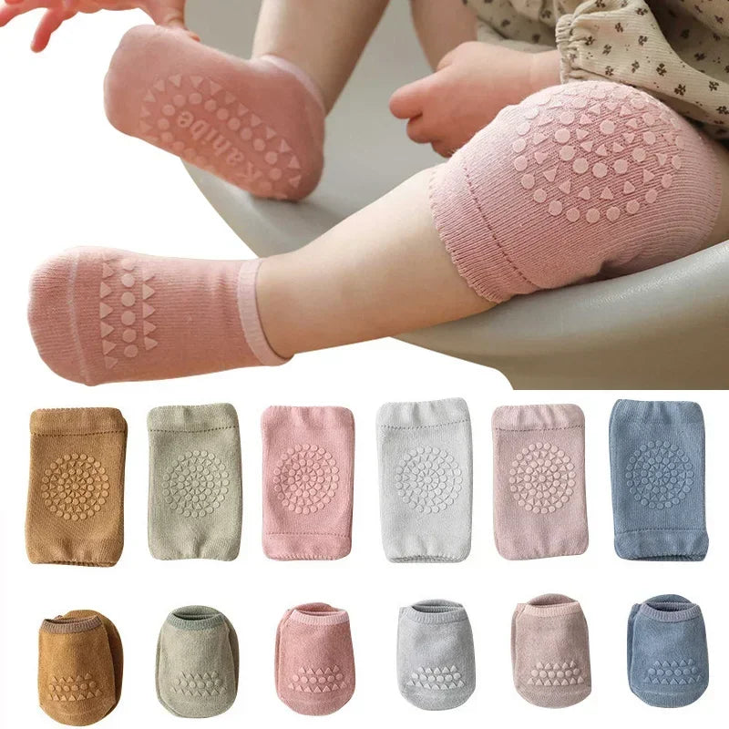 Baby Knee Pads Socks Set